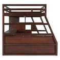 thumbnail image 6 of Full Loft Bed with L-Shaped Desk, Wood Full Size Bed Frame with 7 Drawers and 2 Storage Shelves, Safety Guard & Ladder, No Box Spring Needed, Espresso, 6 of 9