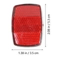 thumbnail image 2 of WRISTBIQUE 1Set Assorted Color Bike Reflective Lamp Plastic Reflectors Lightweight Cycle Accessory, 2 of 6