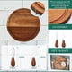 thumbnail image 4 of Juego de Mesa de Quesos Redonda para Baby Shower, Ideal para Bodas, con Premios para los Ganadores. Mini Tabla de de Madera para Invitados, Recuerdo de Boda., 4 of 5