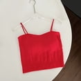 thumbnail image 4 of BSDJILFG Crop Tank Tops for Women Molded Cups Summer Adjustable Straps Cami Undershirts with Built-In-Bra, 4 of 5