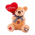 thumbnail image 2 of Oso de peluche, juguetes de peluche con relleno de animales, regalos del Día de San Valentín para novia, compañeros encantadores para dormir, regalos , Marrón claro, 2 of 8