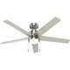 thumbnail image 1 of Ventilador de techo Hunter Fan Mansilla níquel cepillado 52 pulgadas, 1 of 5