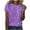 Purple, variant on fatyb Womens Fashion T-Shirts Sparkly Print Short Sleeve Graphic Tees Tops Casual Round Neck Tshirts