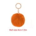 thumbnail image 3 of Fuzzy Ball Keychain Supple Comfortable Lovely Key Rings Adorable Practical Key Chains Women for Children Adults Elderly Students Orange 4cm, 3 of 8