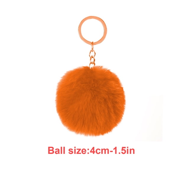 Injueey Llavero colgante Llaveros creativos Llaveros multicolores Mujeres para niños Adultos Ancianos Estudiantes Negro 4 cm Artesanía Naranja 4cm Injueey HA059936-15