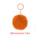 thumbnail image 1 of Injueey Llavero colgante Llaveros creativos Llaveros multicolores Mujeres para niños Adultos Ancianos Estudiantes Negro 4 cm Artesanía Naranja 4cm Injueey HA059936-15, 1 of 6