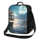 thumbnail image 1 of Fotbe Moonlit Sea Sailboat Lonchera Bolsa de Almuerzo para Hombres y Mujeres, Lonchera de Gran Capacidad, Bolsa de Almuerzo Reutilizable, Bolsa Térmica Aislante, 1 of 7