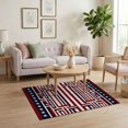 thumbnail image 3 of ODIKA Front Border Patriotic Striped Stars Festive Generic Door Independence for Playroom, Bedroom, Reading Nook, Pet Friendly & Kids Safe Play, 3 of 7