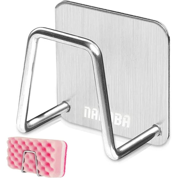 ORUYROP Sink Sponge Holder for Kitchen-Stainless Steel Sponge Holder Kitchen Sponge Holder for Sink-Dish Sponge Holder for Kitchen Sink Soap Sponge Holder-Sponge Caddy for Kitchen Sink Sponge