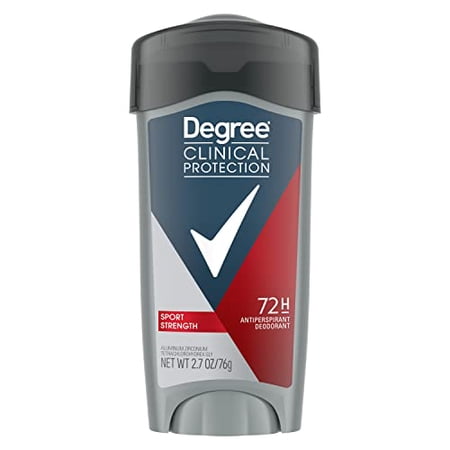 Degree Men Antiperspirant Deodorant For Sweat and Odor Protection Sport Strength Deodorant for Men with MotionSense Technology and 48-Hour Sweat Protection 2.7 oz