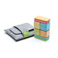 thumbnail image 1 of 8 Piece Tegu Pocket Pouch Magnetic Wooden Block Set, Tints, 1 of 5