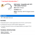 thumbnail image 2 of Bulb Socket - Compatible with 1987 - 1988 Cadillac Fleetwood - AC Delco, 2 of 2