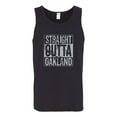 thumbnail image 2 of Straight Outta Oakland Oak Fan | Fantasy Football | Mens Sports Graphic Tank Top, Black, Large, 2 of 4