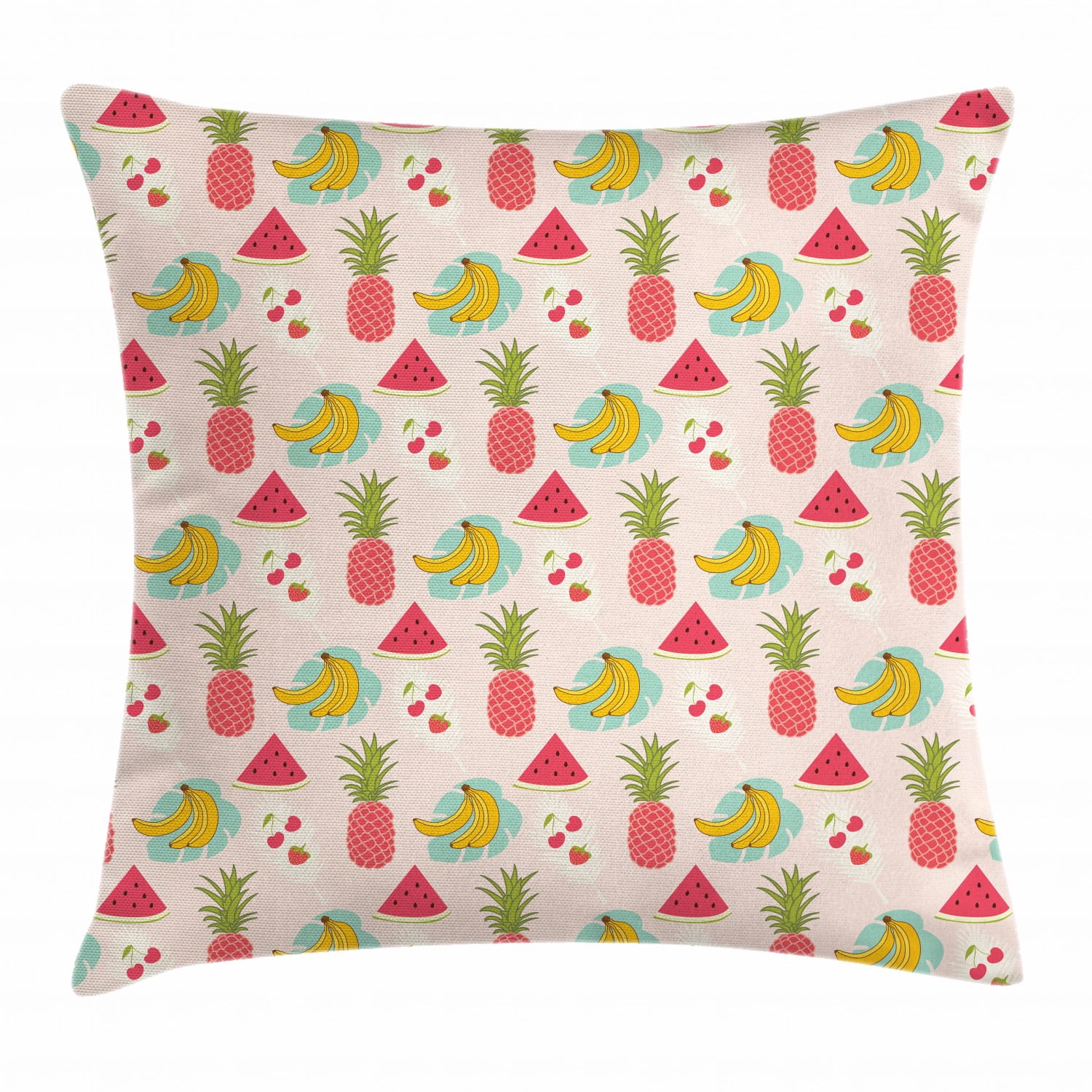 18" Summer Tropical Pineapple Decorative Pillow Covers Fruit Square Cushion Case 