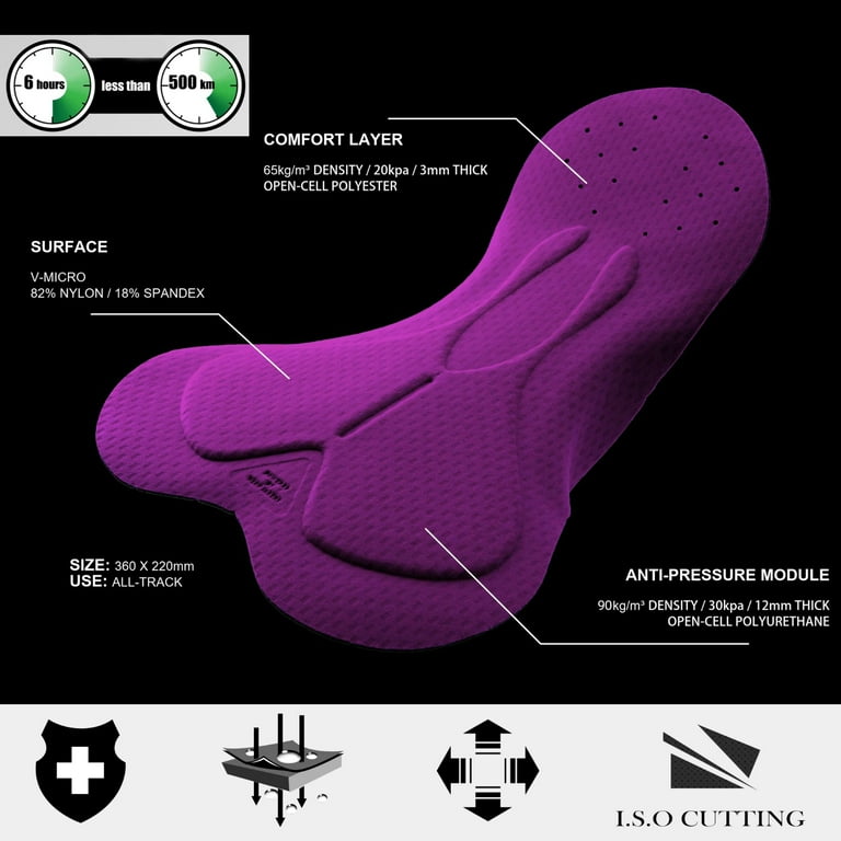 LPHFDCS Cyclisme Homme Cuissard à Bretelles De Cyclisme For