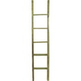thumbnail image 3 of Ekena Millwork 15"W x 72"H x 3 1/2"D Vintage Farmhouse 5 Rung Ladder, Barnwood Decor Collection, Restoration Green, 3 of 13
