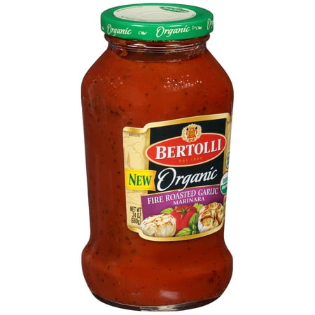 (2 Pack) Bertolli Organic Fire Roasted Garlic Marinara Pasta Sauce 24
