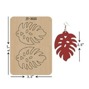 Leather Earring Cutting Die,2.5 INCH, Tropical Leaf earring Die, Leaf Earring Die