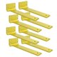 thumbnail image 1 of Soporte flotante para estante de 6 pulgadas, paquete de 8 soportes en L para estantes, soportes de estante resistentes de metal dorado para bricolaje decorativo con accesorios de montaje, 1 of 5