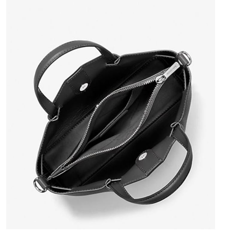 Michael Kors, Satchel, Carson Small Pebbled Leather, Black