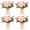 Green-Eucalyptus-4, variant on White and Pink Hydrangea 4 Set Mason Jar Decorative Centerpieces
