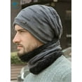 thumbnail image 5 of Deago Winter Beanie Hats Scarf Set Warm Knit Hats Skull Cap Neck Warmer with Thick Fleece Lined Winter Hat & Scarf for Men Women (Gray), 5 of 8