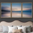 thumbnail image 3 of wall26 Framed Canvas Print Wall Art Set Abstract Blurry Lake Landscape at Dawn Nature Wilderness Photography Modern Art Rustic Colorful Vibrant for Living Room, Bedroom, Office - 24"x36"x3, 3 of 5