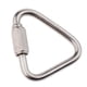 thumbnail image 1 of Clips de Mosquetón de acero inoxidable para hamaca Mecea Resistente al desgaste Soporte de llavero Bloqueo de cadena de llave Bloqueo de tornillo H 5mm Macarena Mosquetón al aire libre, 1 of 8