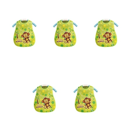 

5pcs Cartoon Baby Bibs EVA Waterproof Newborn Translucent Bibs Feeding Baby Cloths Saliva Towel Print Apron