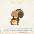 thumbnail image 4 of Inktastic Cute Woodland Animal Squirrel Girls Baby Dress, 4 of 5