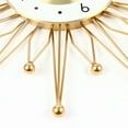 thumbnail image 5 of Loyalheartdy 19.7 Inch Retro Metal Wall Clock Nordic Style Sunburst Clock Battery Powered Analog for Office, Living Room, 5 of 10