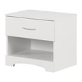 thumbnail image 2 of South Shore Step One 1-Drawer Nightstand - End Table with Storage for Adult, in Pure White, 2 of 12