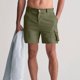 thumbnail image 1 of pstuiky Pantalones cortos para hombre, Pantalones cortos casuales de verano para hombre, de color liso, con cintura elástica, multibolsillos y 6 bolsillos. Pantalones cortos cargo, 1 of 6