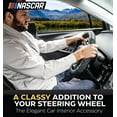 thumbnail image 6 of NASCAR Steering Wheel Cover | Enhanced Grip & Comfort | Universal Fit 14.5"-15.5" For Car, SUV, Truck  | Black w/ Blue Stitching | Draft Master Style, 6 of 7