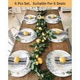 thumbnail image 4 of 15 Inch Round Placemats Set of 4, Green Snowman Christmas Non Slip Heat Insulation PP Table Mats, Eucalyptus Leaves Xmas Snowflake Washable Place Mats for Kitchen Dining Party Table Decor, 4 of 7