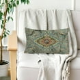 thumbnail image 2 of Boho Pillow Covers 12x20 Inch, Persian Carpet Green Vintage Throw Pillow Cover Antique Ethnic Decorative Green Pillow Cases Home Decor Linen Pillowcase, 2 of 6