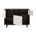 thumbnail image 4 of Modway Daxton Wood & Metal Display Stand in Cappuccino and White, 4 of 7