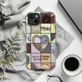 thumbnail image 6 of Artistic Mosaic Phone Case with Spanish Quote "Somos Mosaicos" Pastel Grid Design, Protective Cover for iPhone 16 15 14 13 12 Pro Max Mini, 6 of 6