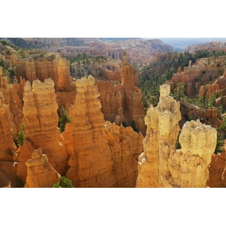 Eroded Landscape in Bryce Canyon at Fairyland Point, Usa, Utah, Bryce Canyon National Park Print Wall Art By Frank