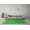 thumbnail image 3 of Ahgly Company Indoor Square Oriental Green Industrial Area Rugs, 7' Square, 3 of 4