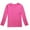 Hot Pink, variant on YunPes Basic Thermal Tops Kids Comfy Soft Cotton Long Sleeved T Shirt Girls Boys Crewneck Base Layer Pullover Fall Winter Clothes