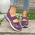 thumbnail image 2 of VNKIDY Classic Womens Casual Shoes Breathable Embroidered Flower Design Lightweight Comfortable Everyday Footwear Solid Color Summer Autumn, 2 of 8
