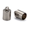 thumbnail image 2 of 200pc Tarnish Resistant 304 Stainless Steel Cord Ends End Caps Stainless Steel Color 10x6mm Hole: 2mm Inner Diameter: 5mm, 2 of 7