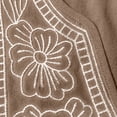 thumbnail image 4 of Weikingp Embroidered Tops For Women，Linen Tunic Tops Flowy Bohemian Tunics For Women Embroidery Shirts For Women Gauze Blouses For Women Cotton Long Sleeve Shirt Floral Embroidered Top L, 4 of 9