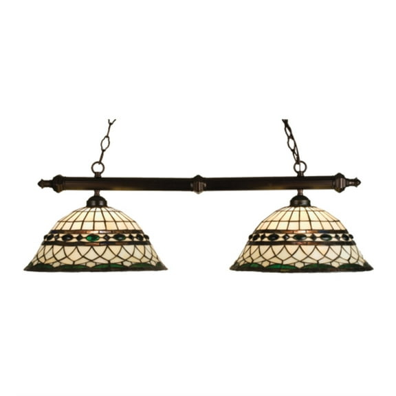 18840 Meyda 39"L Tiffany Roman 2 Lt Island Pendant
