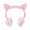 thumbnail image 1 of Audífonos con Micrófono - Bluetooth con Diadema de Gato y Luz Led - Rosa Virtual Zone  VZ-EARBT45P, 1 of 4