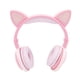 thumbnail image 1 of Audífonos con Micrófono - Bluetooth con Diadema de Gato y Luz Led - Rosa Virtual Zone  VZ-EARBT45P, 1 of 4