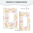 thumbnail image 5 of ZICANCN Outlet Covers Wall Plate, Pink Spring Flowers Leaves Light Switch Cover Decorative, Duplex Toggle Combo 1-Gang, 5 of 9