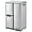 Stainless steel color, variant on 16 Gallon 3-Compartment Kitchen Trash Can with Lid – Stainless Steel Garbage Can with Foot Pedal & Removable Inner Buckets, Trash and Recycle Bin Combo for Bathroom, Home Office – Black