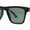 Shiny Black Silver - Green, variant on Polarized Mens Slick Elegant Gentlemans Luxury Horn Rim Sunglasses Tortoise Gold - Brown
